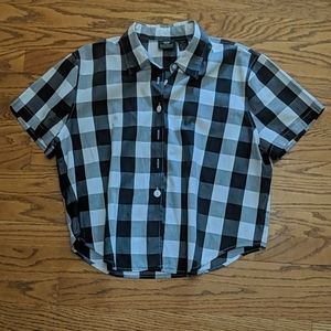 Dockers Black and White Short sleeve blouse